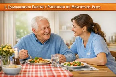 aiutare anziano cardiopatico a mangiare con allegria