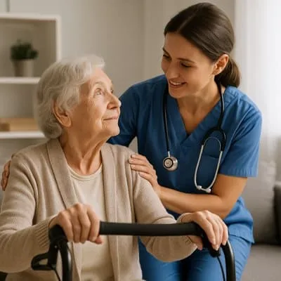 donna assistita da servizio ADI
