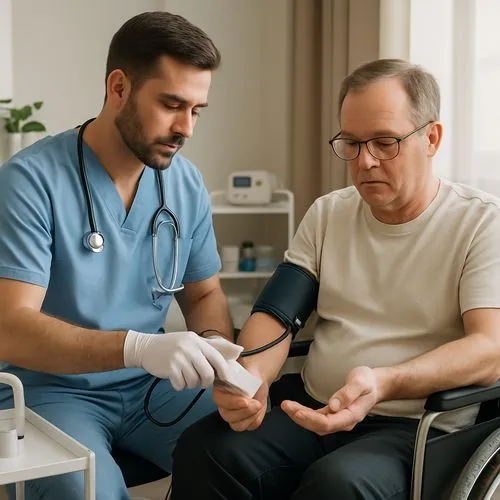 Infermiere a domicilio per paziente disabile