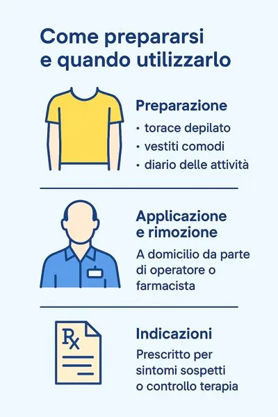 infografica preparazione per holter